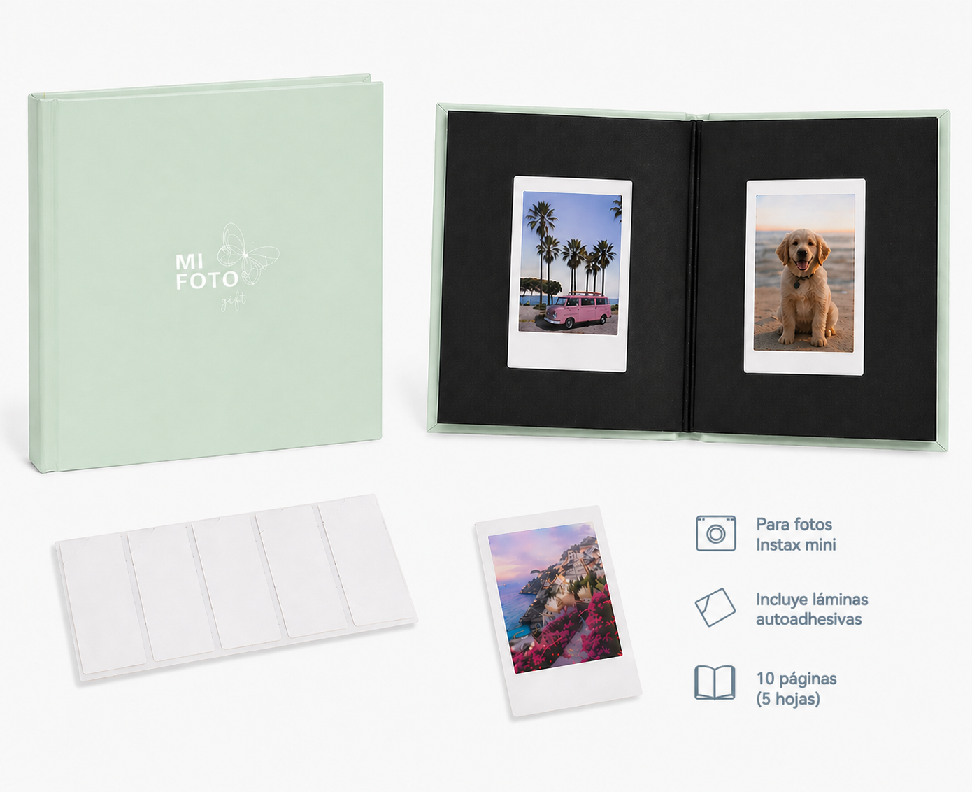 ALBUM MI STORY BOOK GREEN 12X12CM