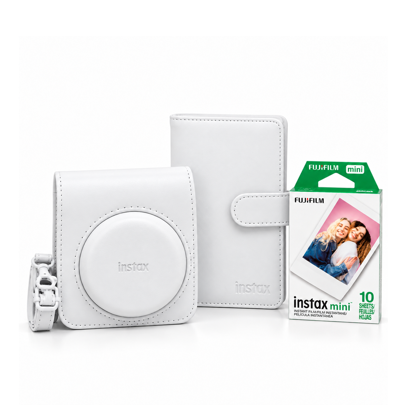 Kit Instax White Estuche + Álbum + Film 10 Fotos