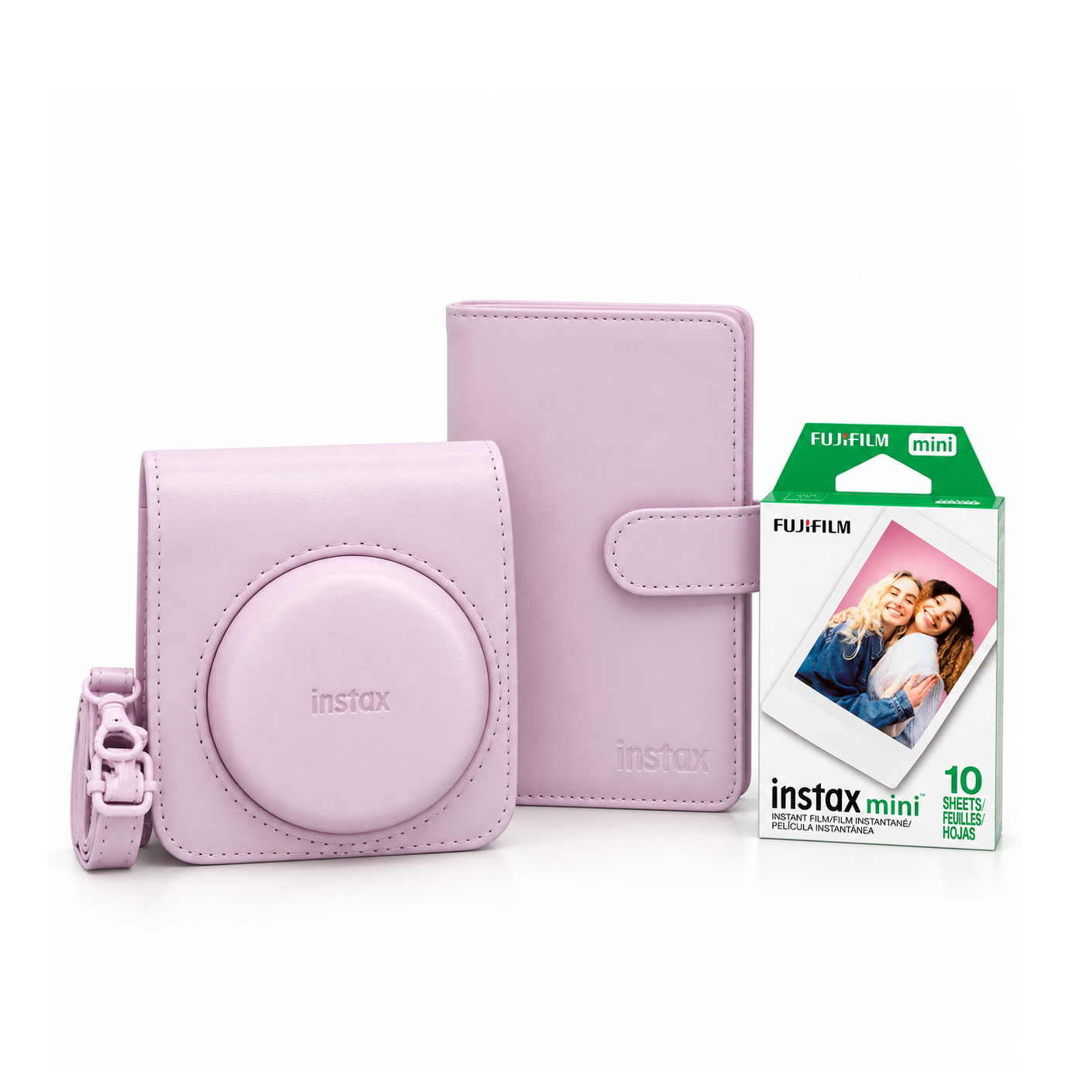 Kit Instax Pink Estuche + Álbum + Film 10 Fotos
