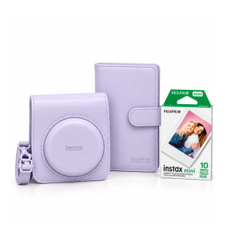 Kit Instax Purple Estuche + Álbum + Film 10 Fotos